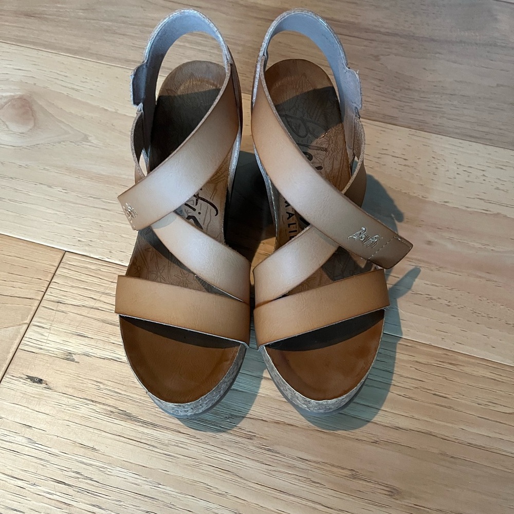 Blowfish Malibu Women's Hapuku Wedge Sandal in Nude